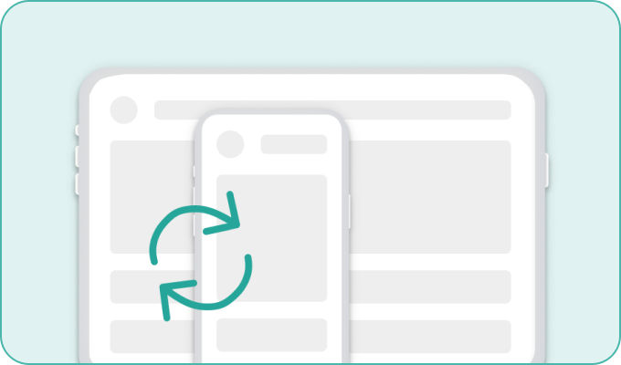 Mobile App Data Collection teal mobile