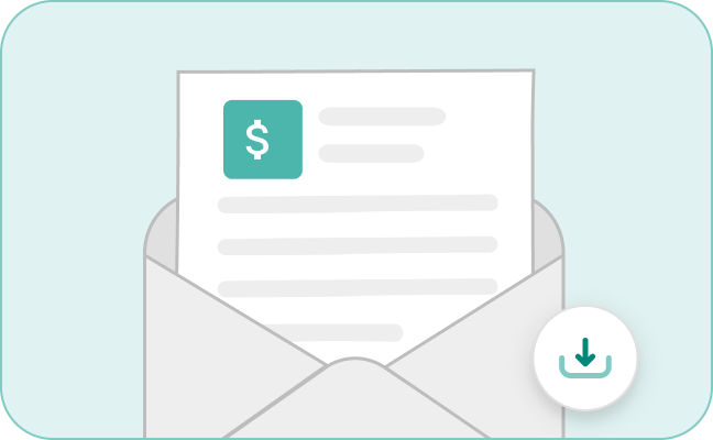Simple Billing Export teal mobile